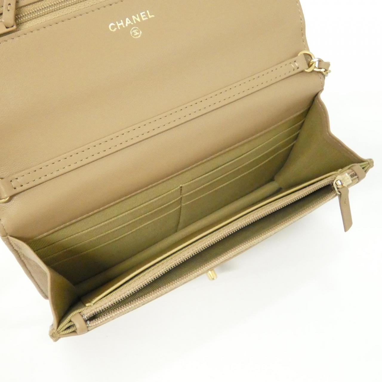 シャネル AP1450 ラムスキン 財布