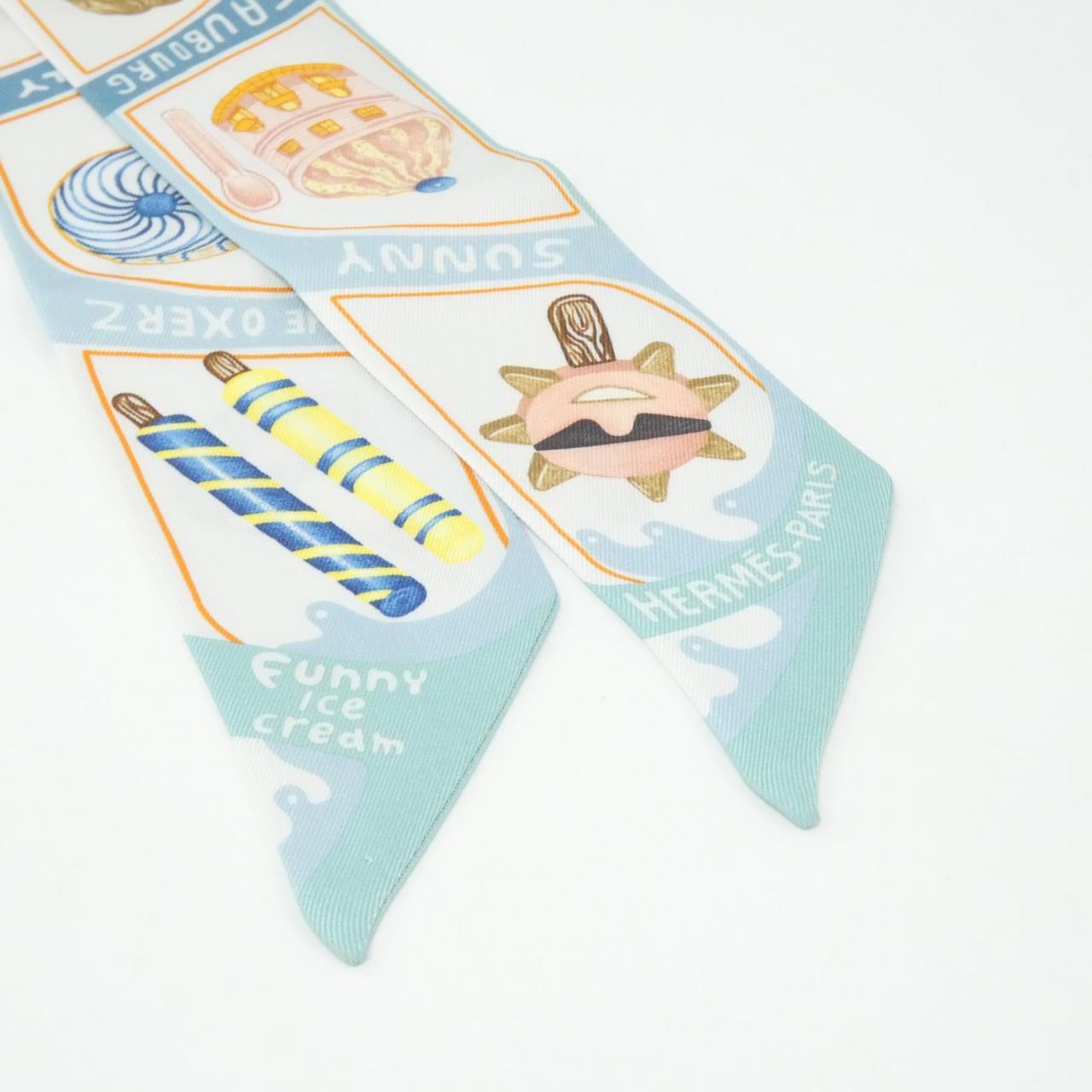 エルメス FUNNY ICE CREAM シルクスカーフ