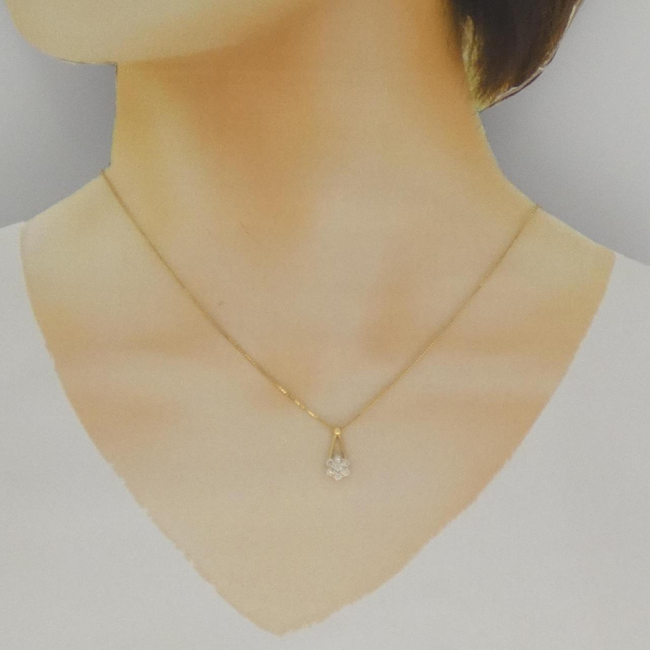 K18イエローゴールド ダイヤモンド ネックレス