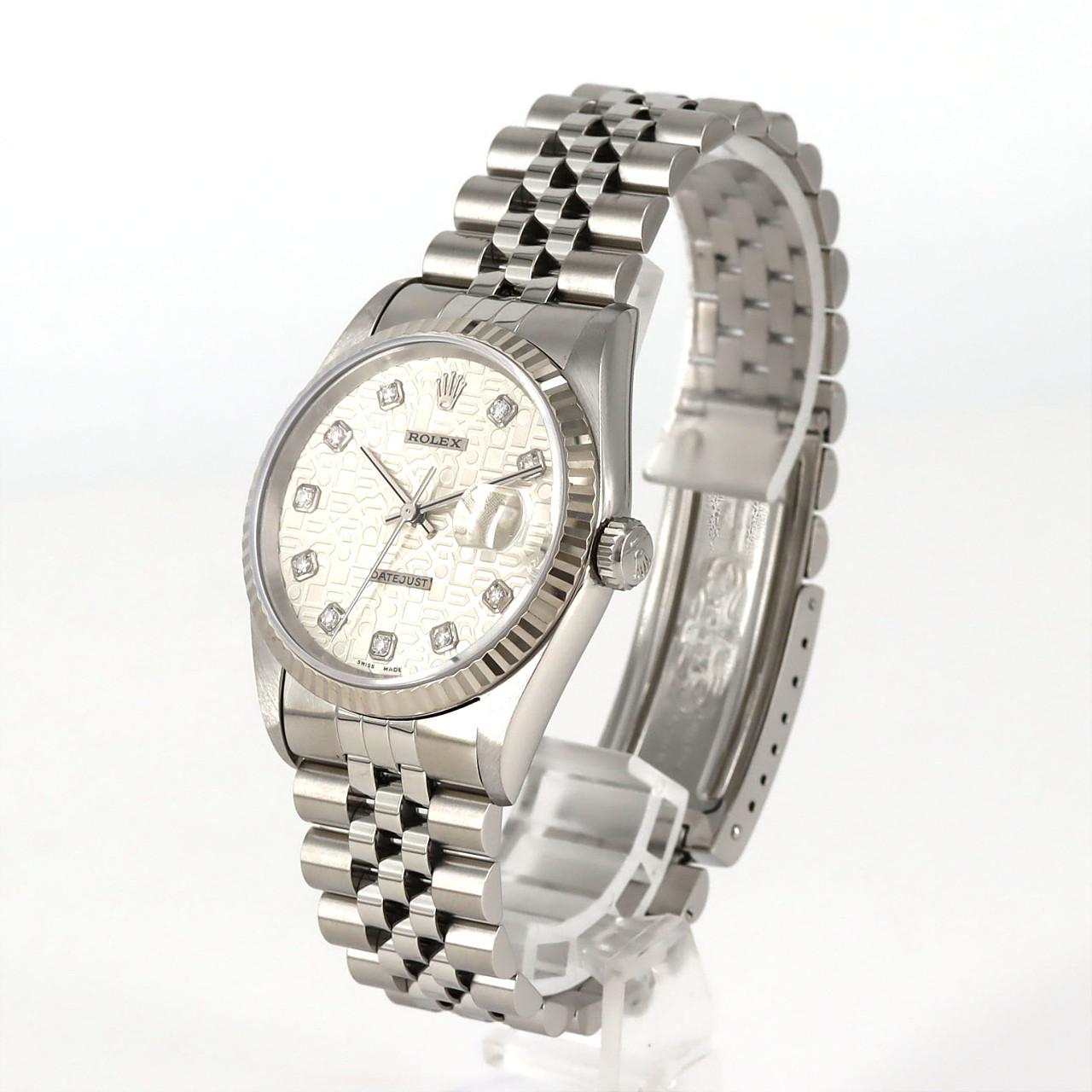 ロレックス デイトジャスト ステンレススチール×ホワイトゴールド 腕時計