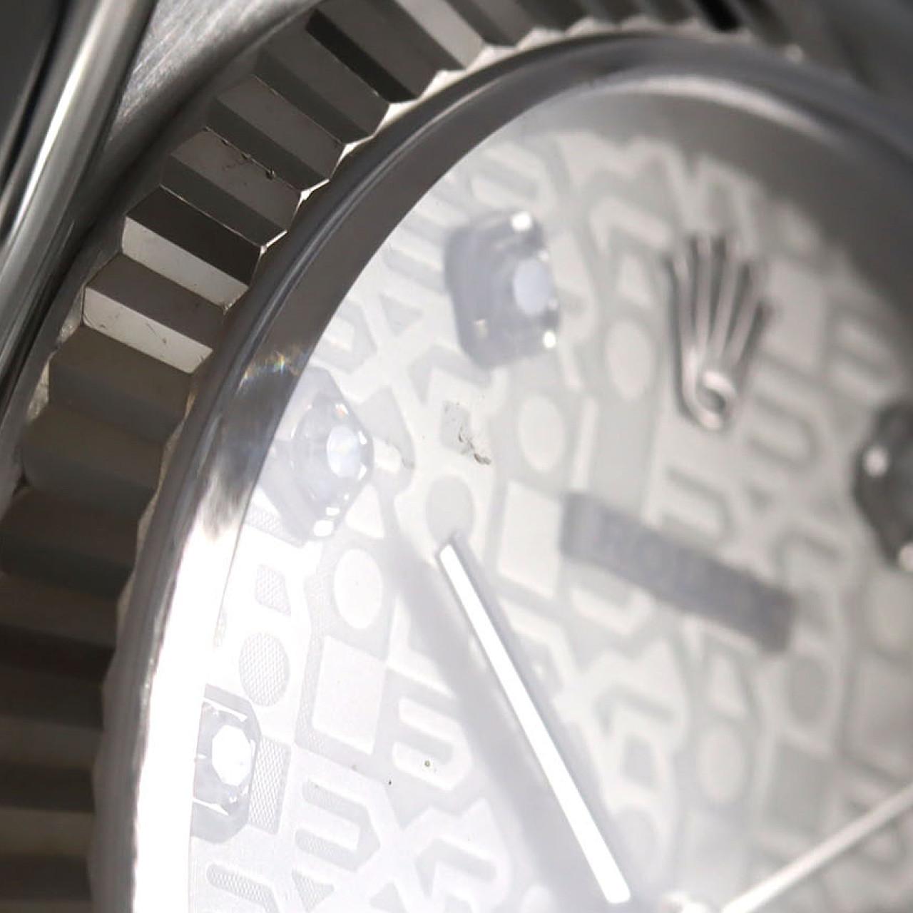 ロレックス デイトジャスト ステンレススチール×ホワイトゴールド 腕時計