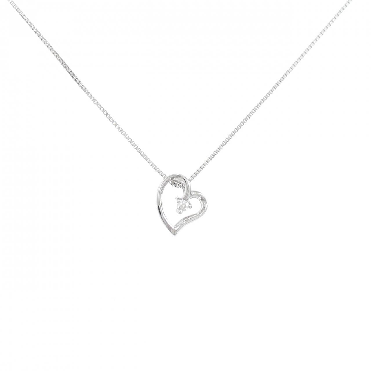 Au750ハートダイヤモンドネックレス