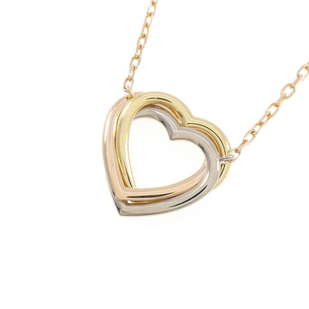 カルティエ トリニティ ハート Au750 ネックレス