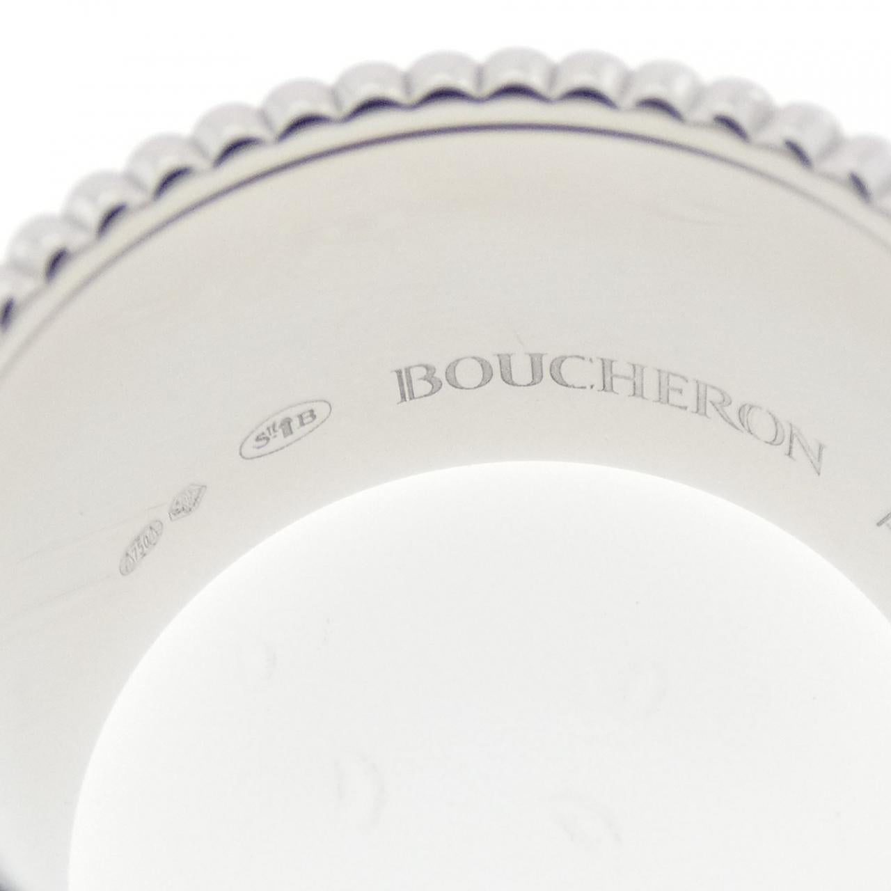 ブシュロン キャトル ラージ 750ホワイトゴールド PVD ダイヤモンド リング 14号