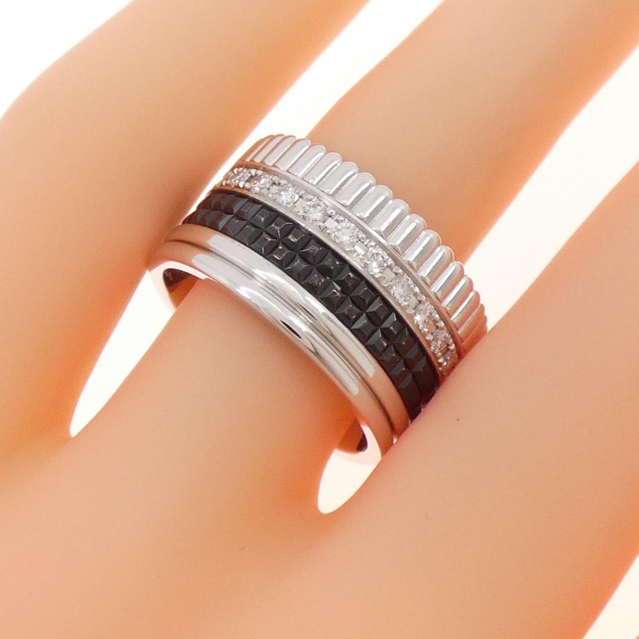 ブシュロン キャトル ラージ 750ホワイトゴールド PVD ダイヤモンド リング 14号