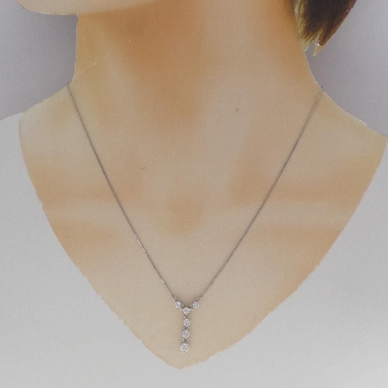 Pt850 ダイヤモンド ネックレス