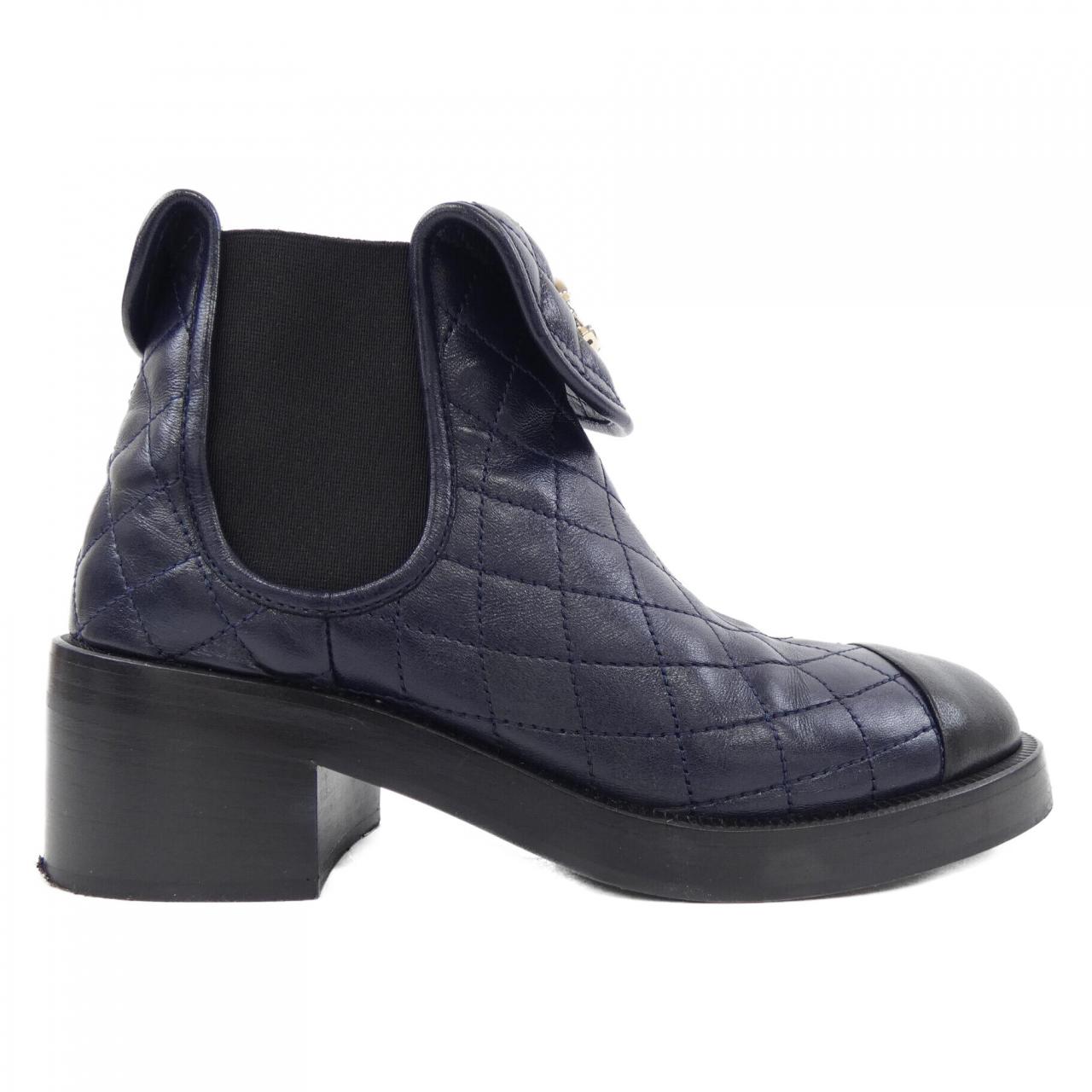 シャネル ANKLE BOOTS ラムスキン ブーツ