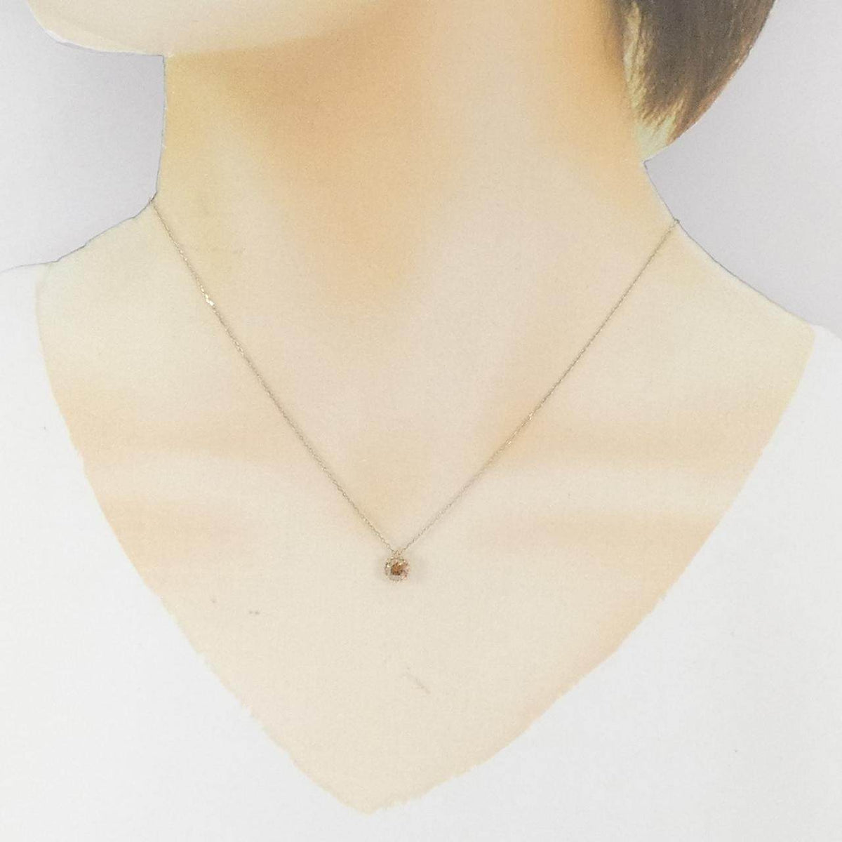 カシケイ Au750ブラウンゴールド ダイヤモンド ネックレス