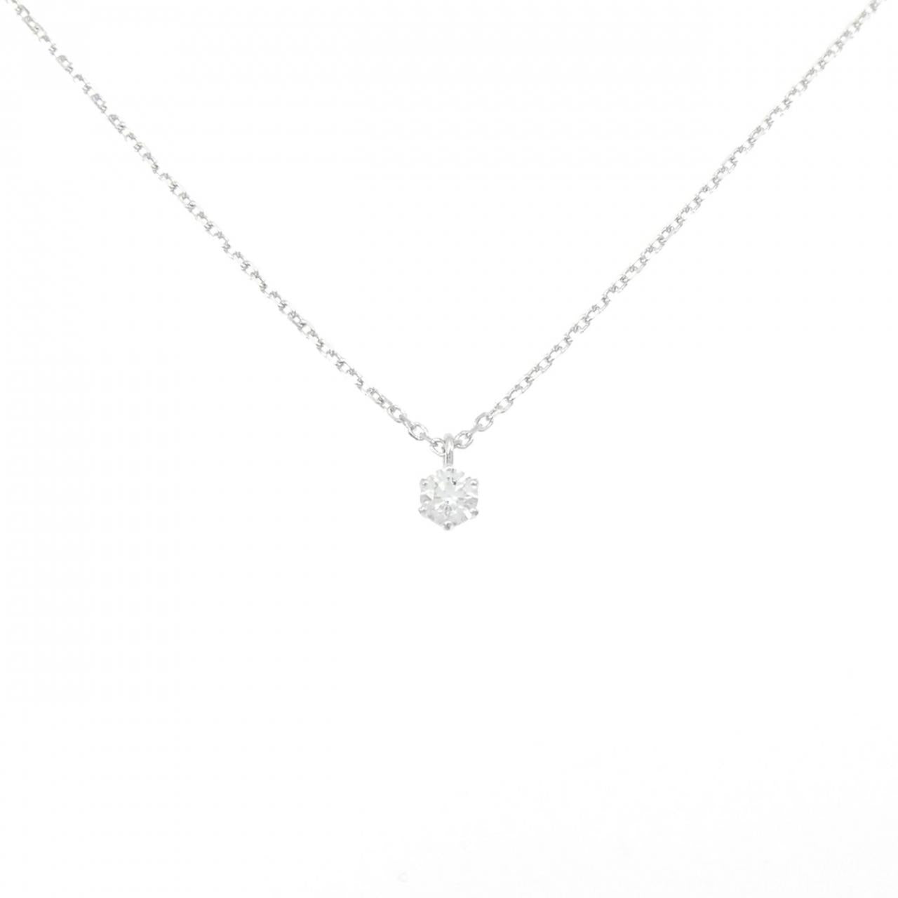 ギンザタナカ プラチナ K18ホワイトゴールド ダイヤモンド ネックレス