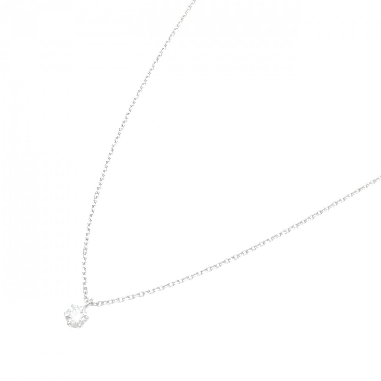 ギンザタナカ プラチナ K18ホワイトゴールド ダイヤモンド ネックレス