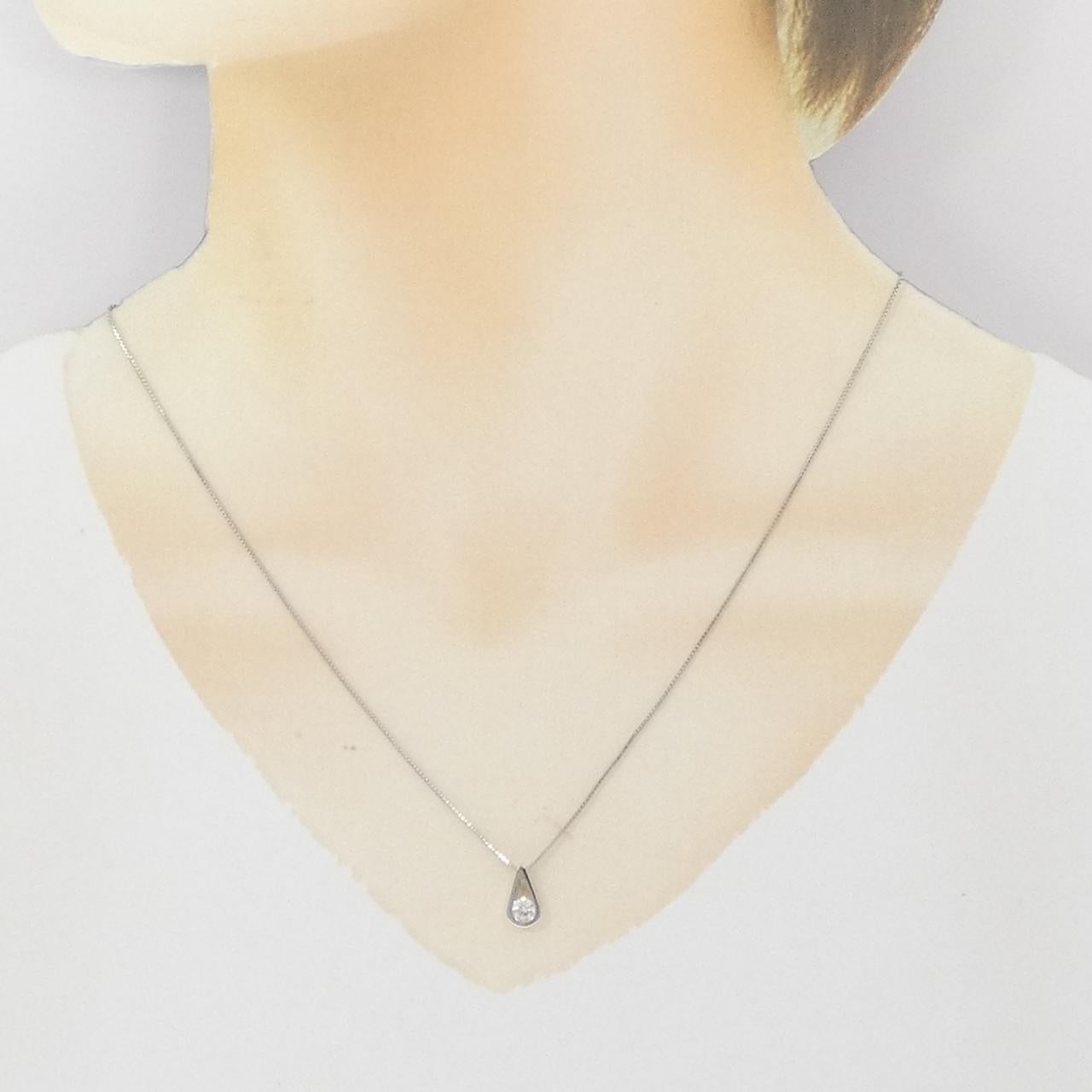 K18WG ダイヤモンド ネックレス