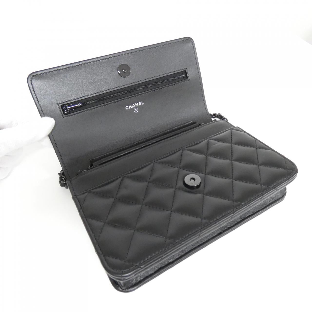 シャネル タイムレス クラシック ラムスキン ウォレット