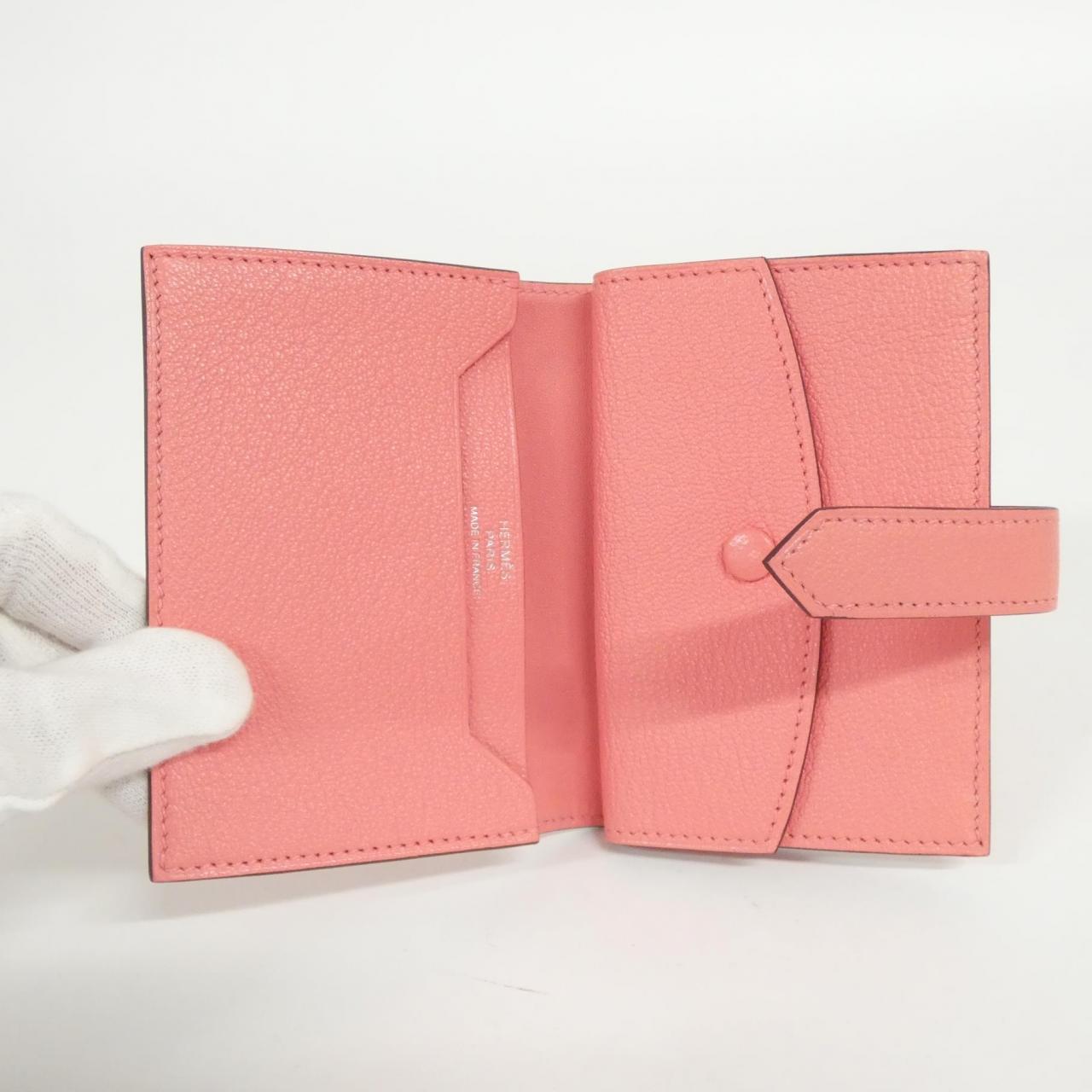 エルメス ベアンミニ シェーブル 二つ折り財布
