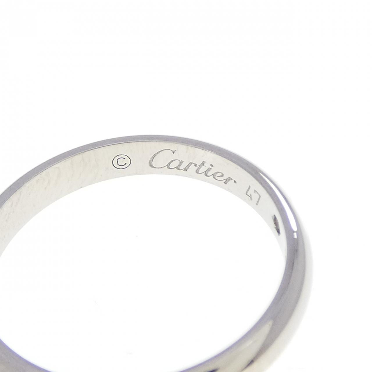 カルティエ ウェディング プラチナ950 ダイヤモンドリング 7号