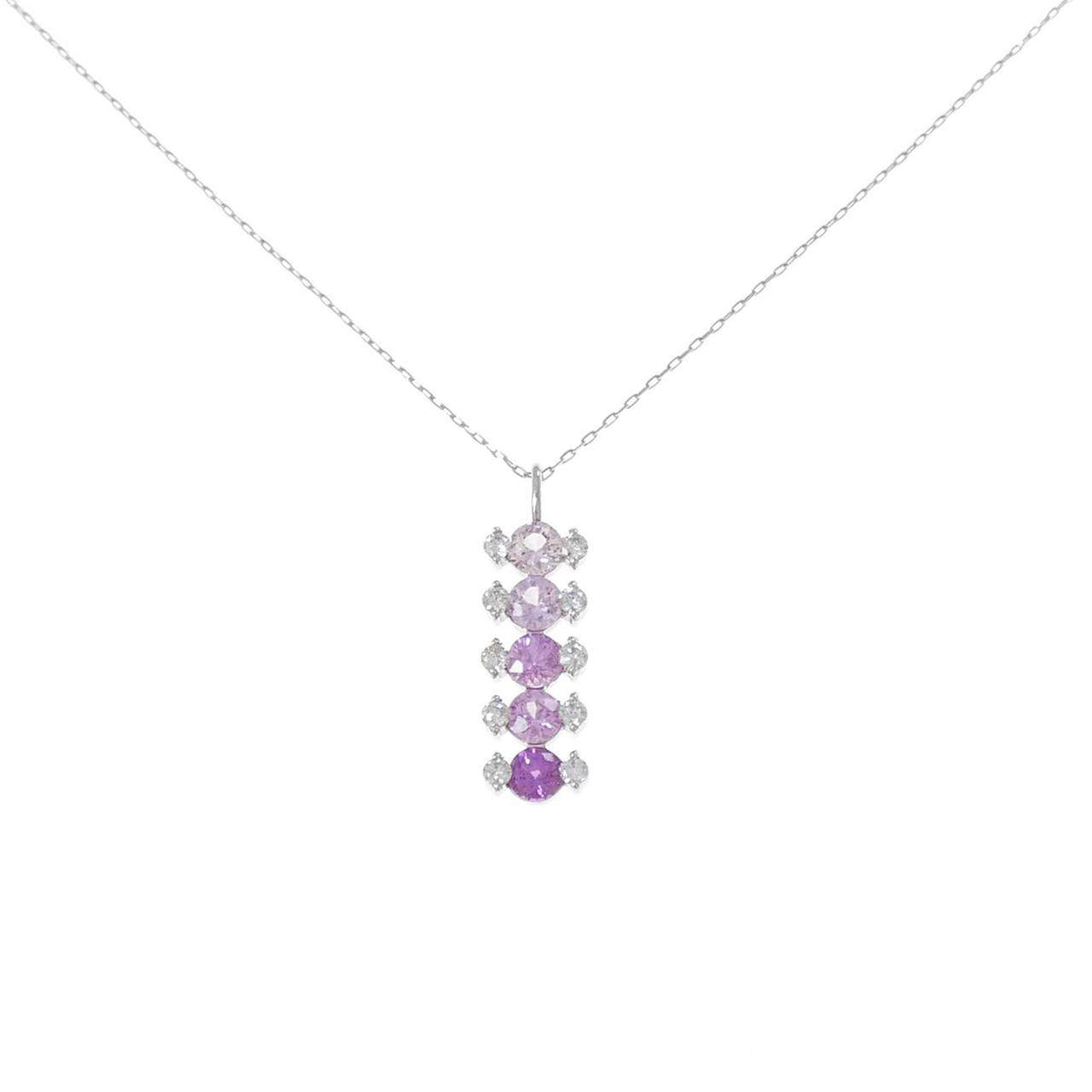 Pt900 サファイア プラチナネックレス