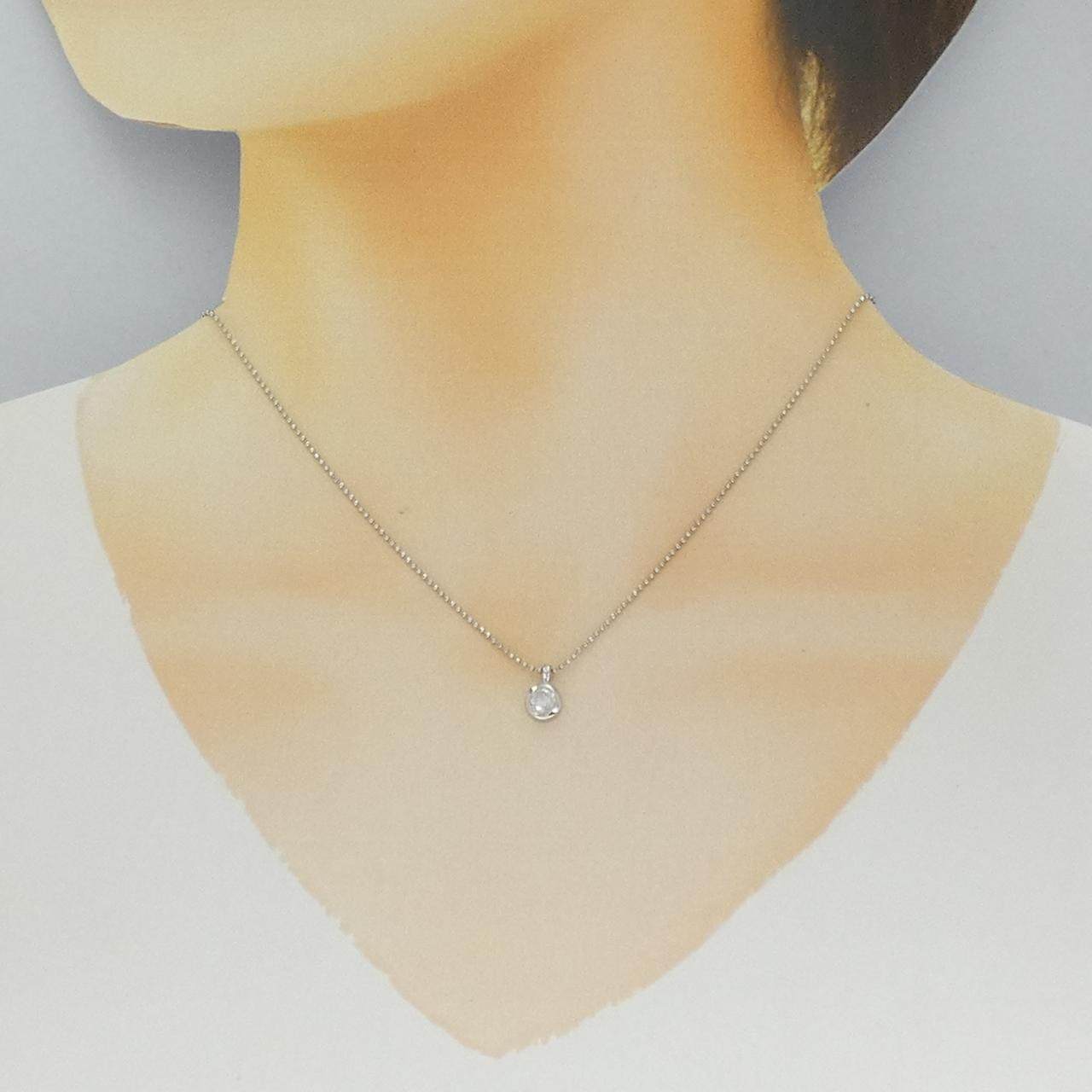Pt900 Pt850ダイヤモンドネックレス