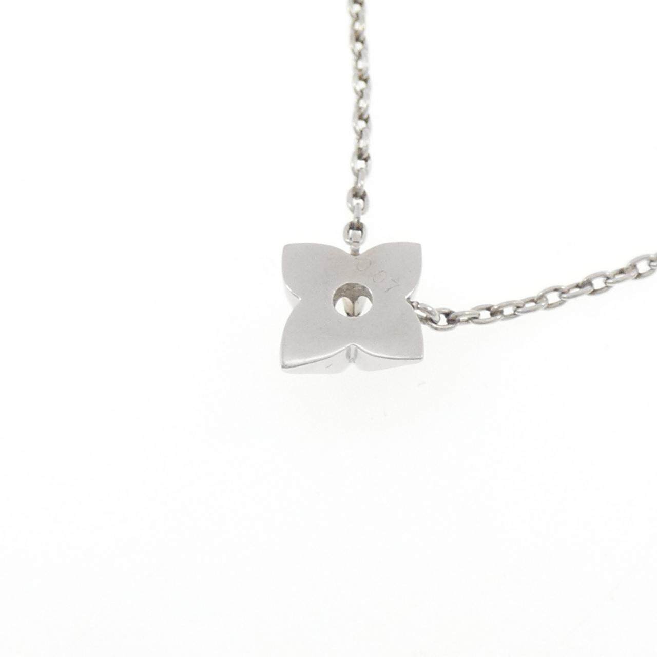 Pt850 flower diamond necklace
