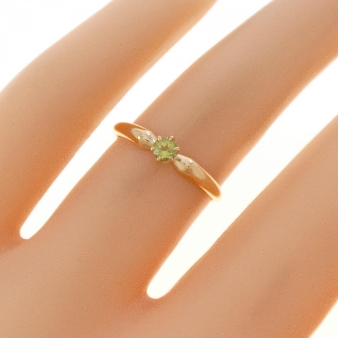 ヨンドシー Au750 ペリドットリング