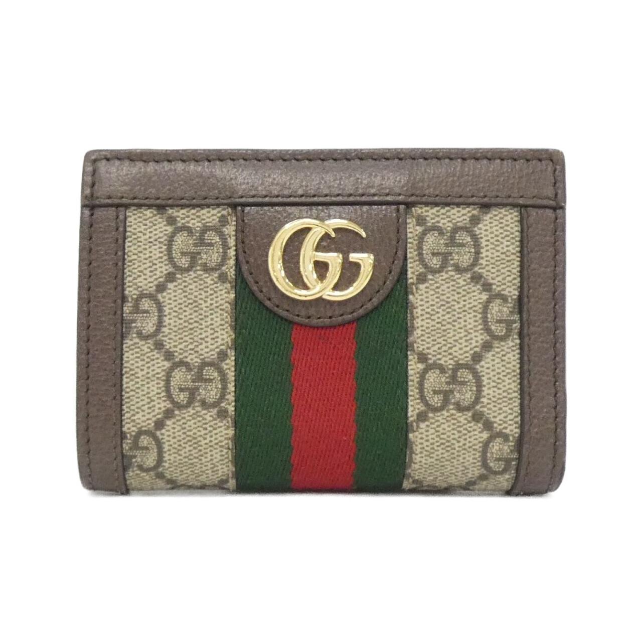 グッチ OPHIDIA GGスプリームキャンバス レザー 財布