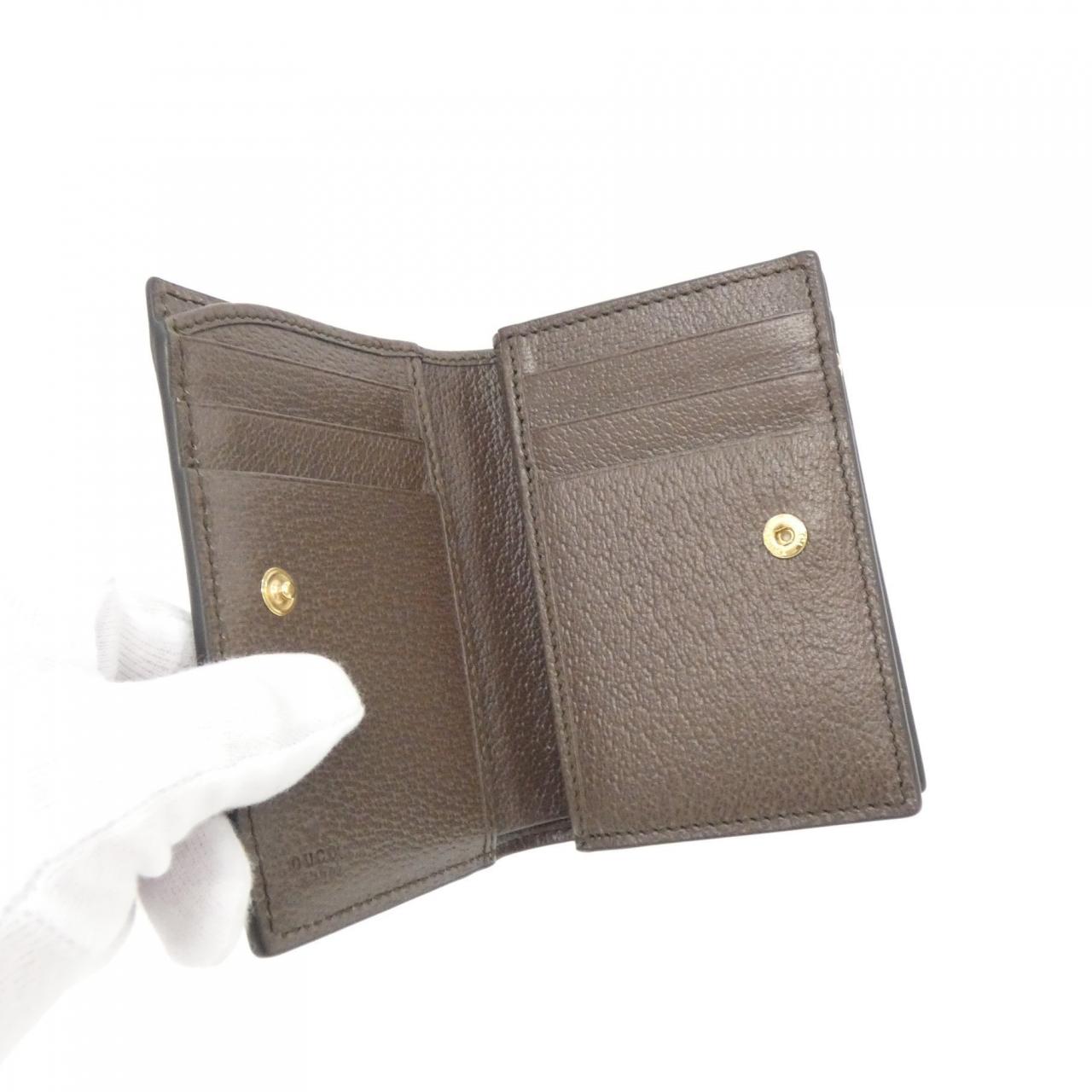 グッチ OPHIDIA GGスプリームキャンバス レザー 財布
