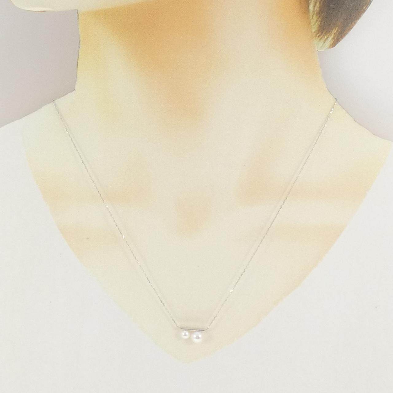 K10ホワイトゴールドアコヤパールネックレス