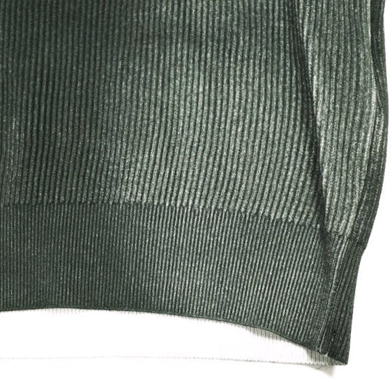 ssstein DISCOLORATION RIB KNIT LS コットンナイロン ニット