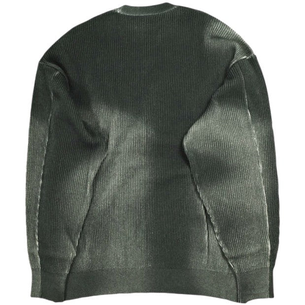 ssstein DISCOLORATION RIB KNIT LS コットンナイロン ニット