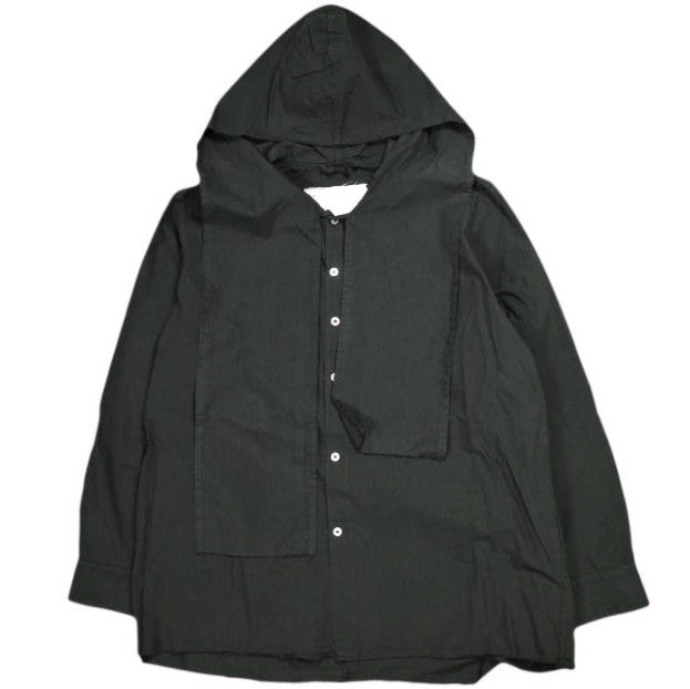 カミエル フォートヘンス HOODED SCARF SHIRT コットン シャツ