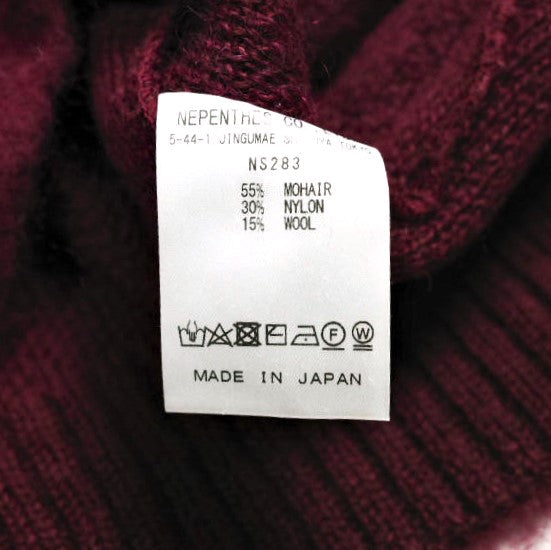 ニードルス ZIPPED MOHAIR CARDIGAN モヘアニットカーディガン