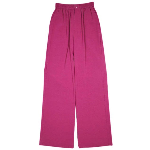 HYKE STRECH WIDE LEG PANTS ポリエステル パンツ