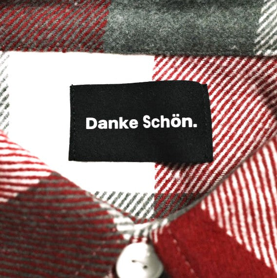 ダンケシェーン FLANNEL DAMAGE SHIRTS BLOCK 混紡 長袖シャツ