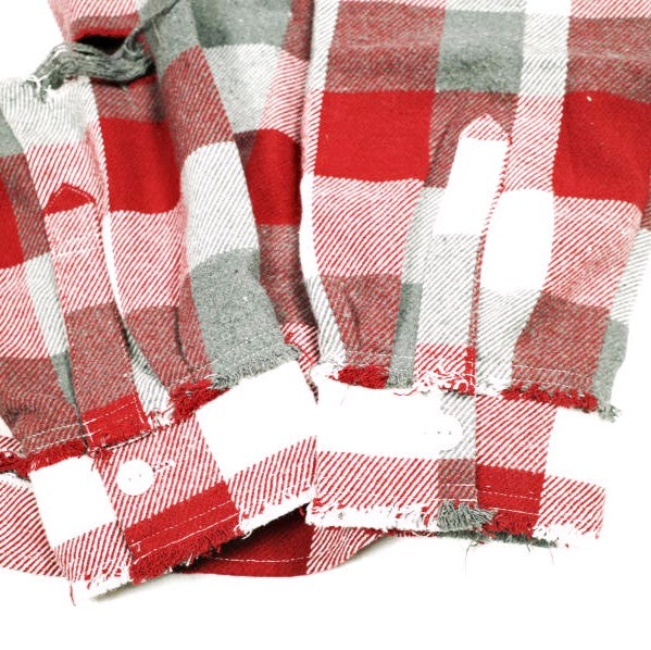 ダンケシェーン FLANNEL DAMAGE SHIRTS BLOCK 混紡 長袖シャツ