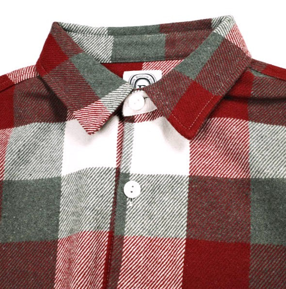 ビーオムニボー BLOCK CHECK SHIRTS フランネルシャツ