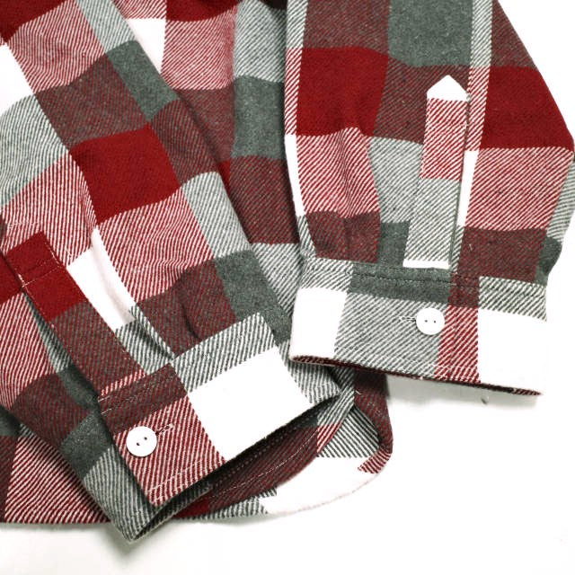 ビーオムニボー BLOCK CHECK SHIRTS フランネルシャツ