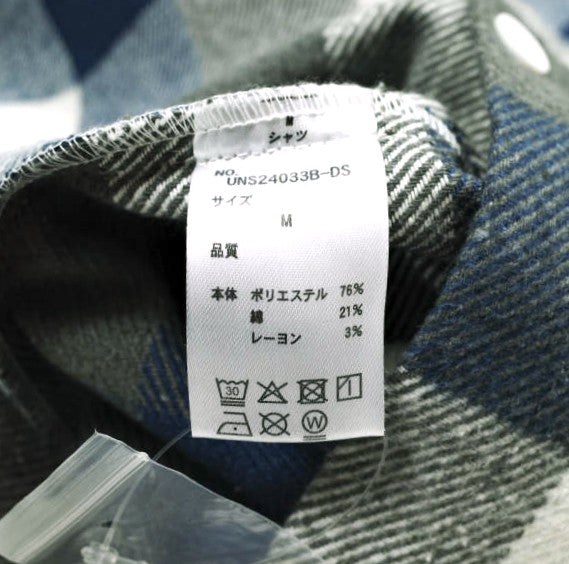 ダンケシェーン FLANNEL DAMAGE SHIRTS BLOCK ポリエステル コットン レーヨンシャツ