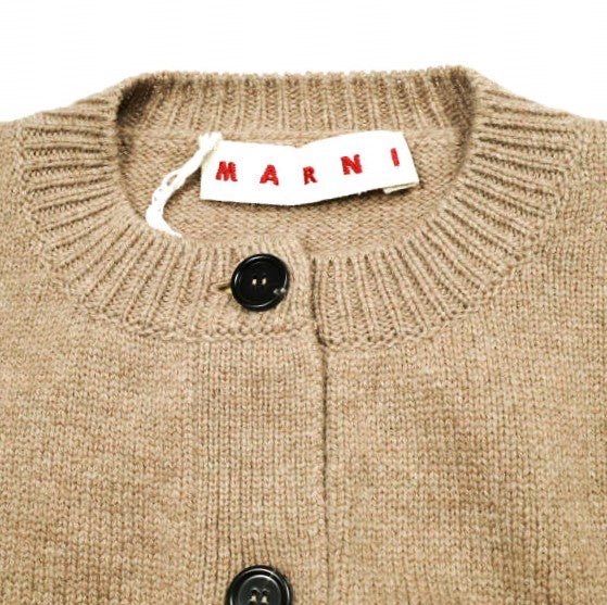 マルニ VIRGIN WOOL LOGO CARDIGAN バージンウールカーディガン