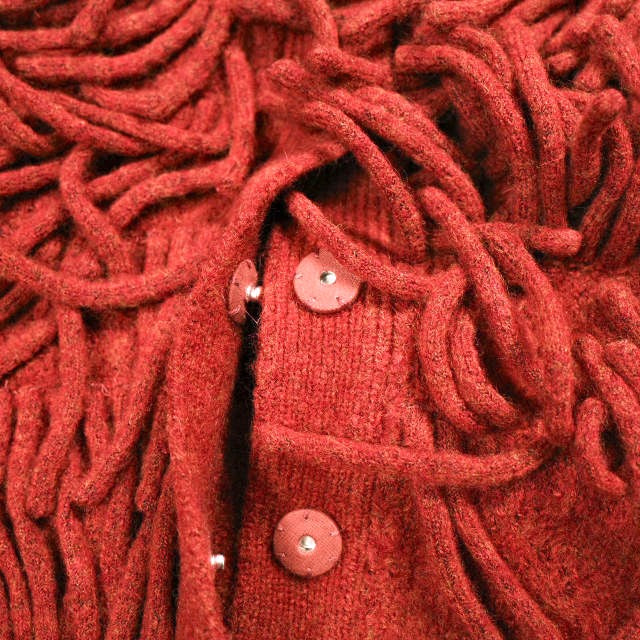 クラネ W FACE FRINGE KNIT VEST ニットベスト