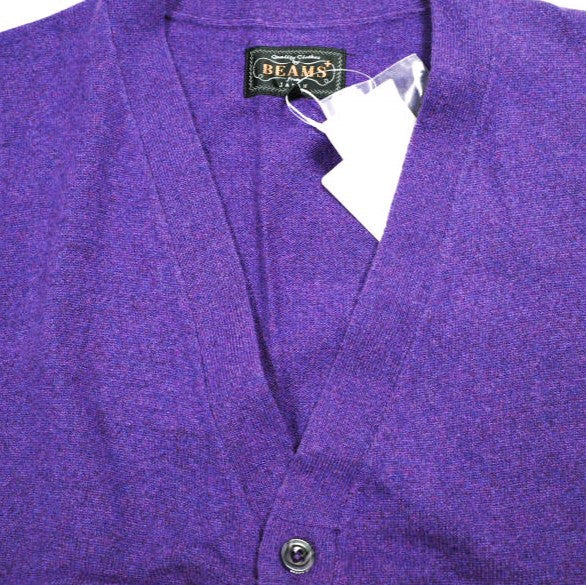 ビームスプラス Button Knit Vest Solid ウールニットベスト