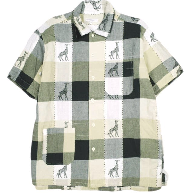 エンジニアードガーメンツ Camp Shirt コットンジラフジャガード シャツ コットン