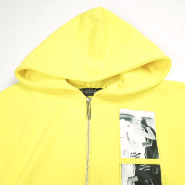 アグッドバッドインフルエンス×ウランサカグチ LIFE IS ZIP HOODIE 綿 パーカー
