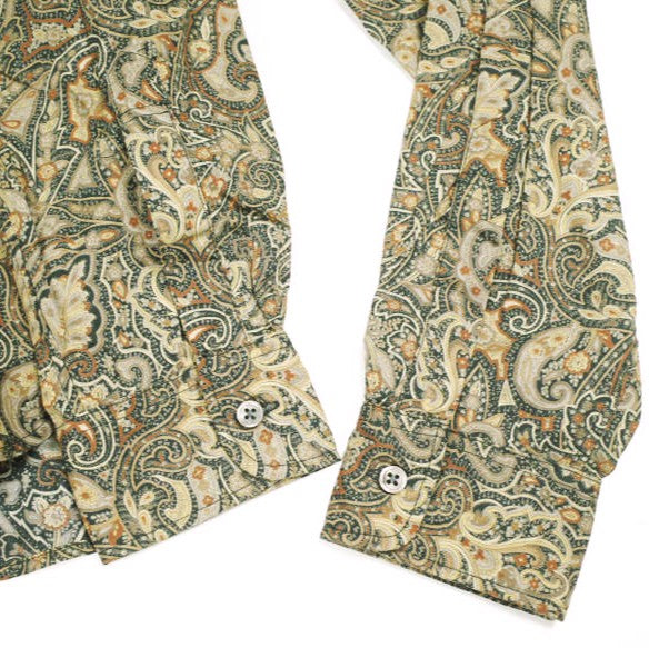 エンジニアードガーメンツ 19 Century BD Shirt コットンペイズリープリント シャツ