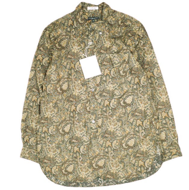 エンジニアードガーメンツ 19 Century BD Shirt コットンペイズリープリント シャツ