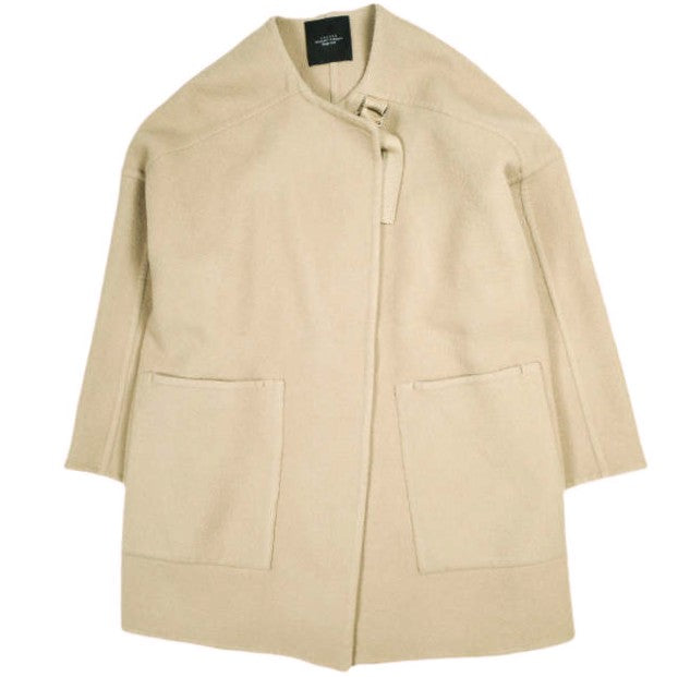アンユーズド Collarless Coat ウールコート