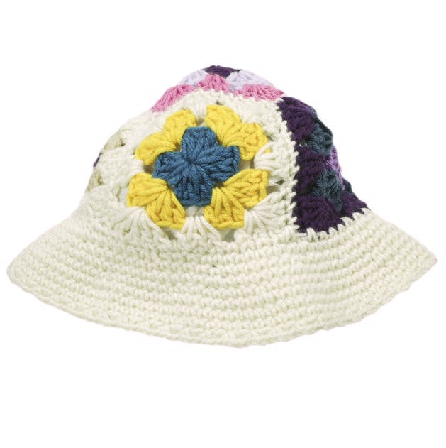 G.B CALIFORNIA FLOWER BUCKET HAT ニットバケットハット