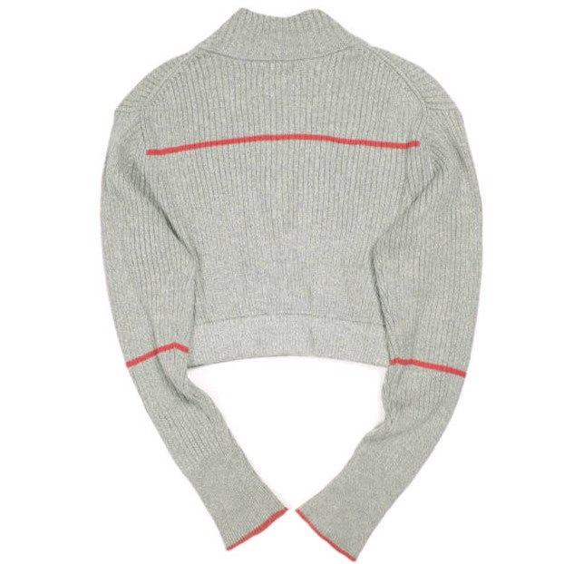 ジュエミ EMB Half Zip Cropped Knit コットン ニット