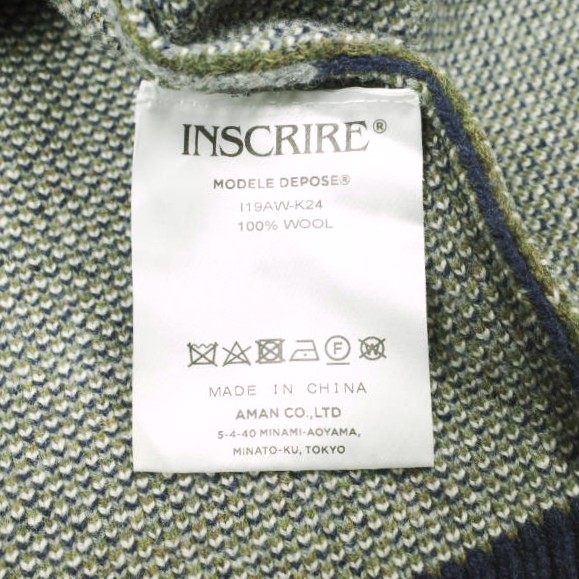 アンスクリア Argyle vest ウールベスト