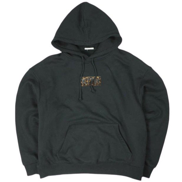 キスニューヨークシティ Classic Logo Leopard Applique コットンパーカー