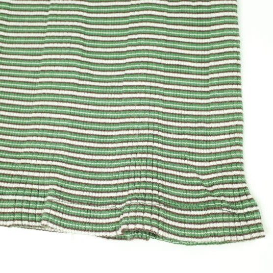 エイチビューティーアンドユース COTTON MULTI BORDER SHORT SLEEVE TOP コットントップス