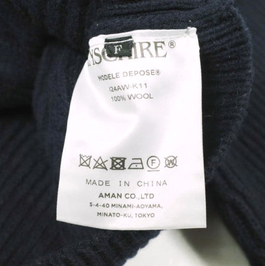 アンスクリア Cropped cardigan ウールカーディガン