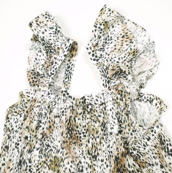 シーニューヨーク Leopard Dress コットンワンピース